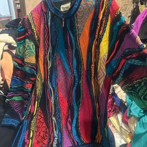 COOGI Multicolor Textured Knit Sweater